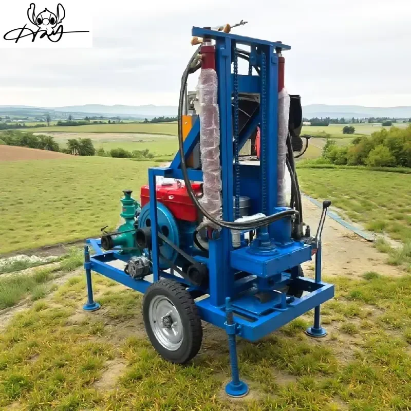 High Quality Wheeled Water Well Drilling Rig with Maximum 200m Depth for Efficient Water Hole Drilling Operations in Various
