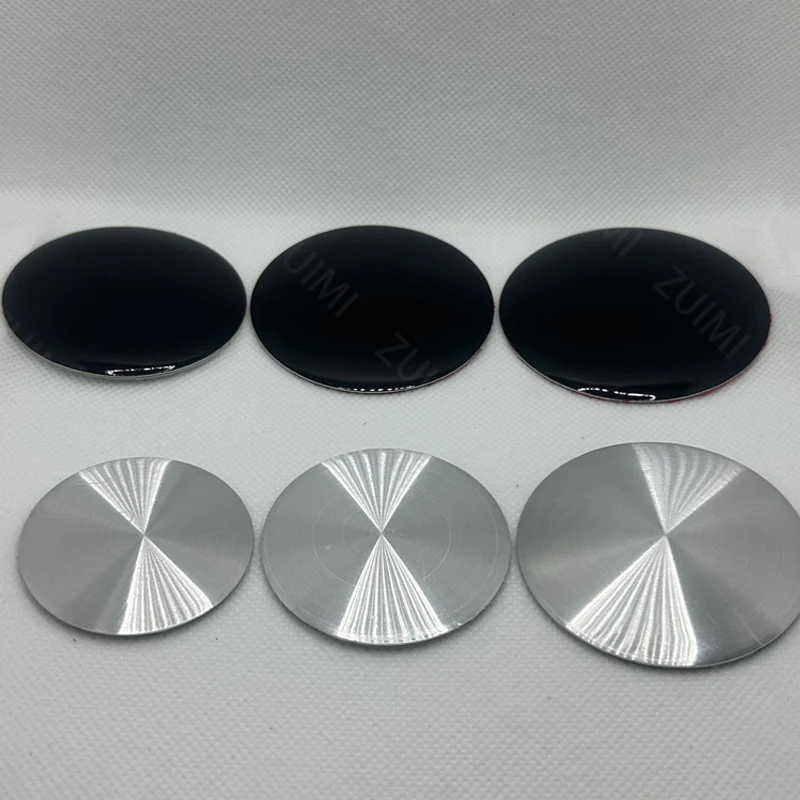 4Pcs 3D Aluminum No logo Car Wheel Center Caps Stickers 45mm 50mm 56mm 60mm 65mm Car Rim Hubcap Cover Stickers Decal Accessories