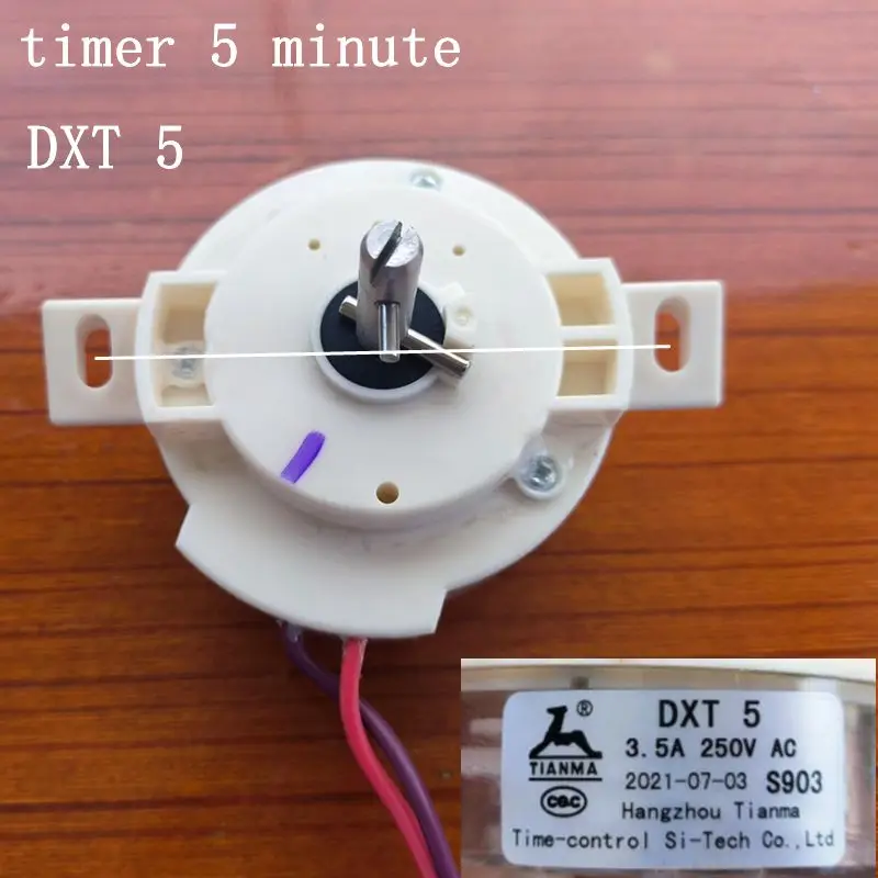 washing machine rotary timer 2-wire DXT 5 washing timer 5 minute washing machine parts