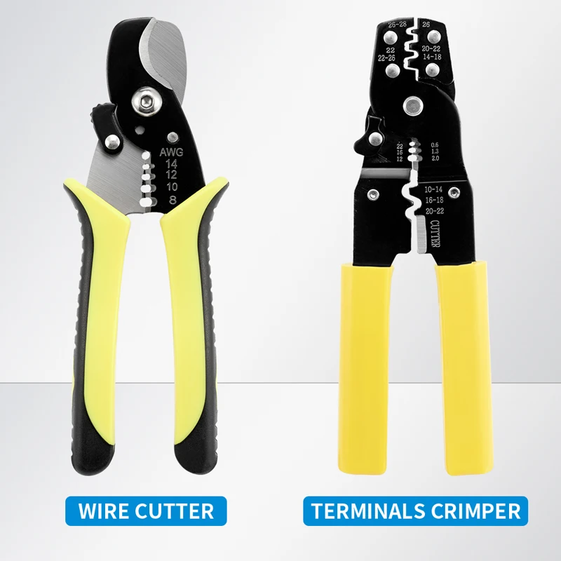 Multifunction Wire Stripper Cutter Long Nose Pliers Side Cable Shears Electrician Hand Tools