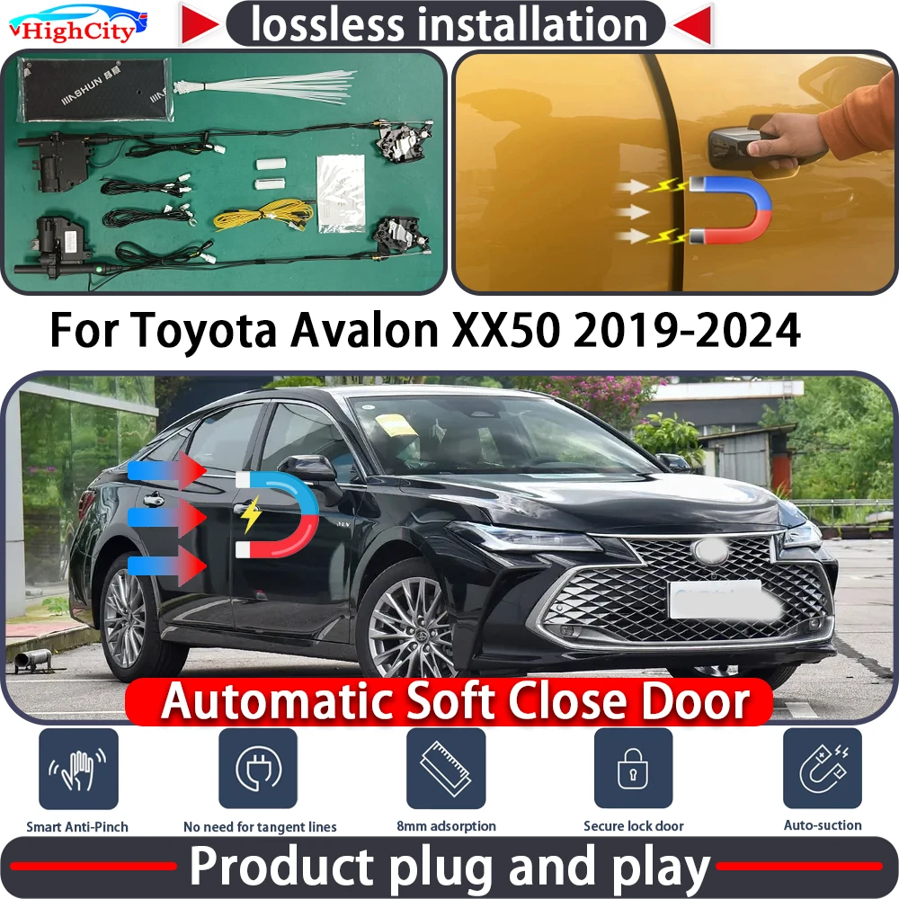 

HighCity Electric Closing Door Lock Actuator for Toyota Avalon XX50 2019-2024 Soft Close Power Latch System Auto Pull Door