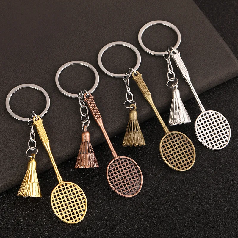 2025 Manufacturer's Simulation Badminton Keychain Pendants Sports Souvenirs Student Gifts Wholesale Supply