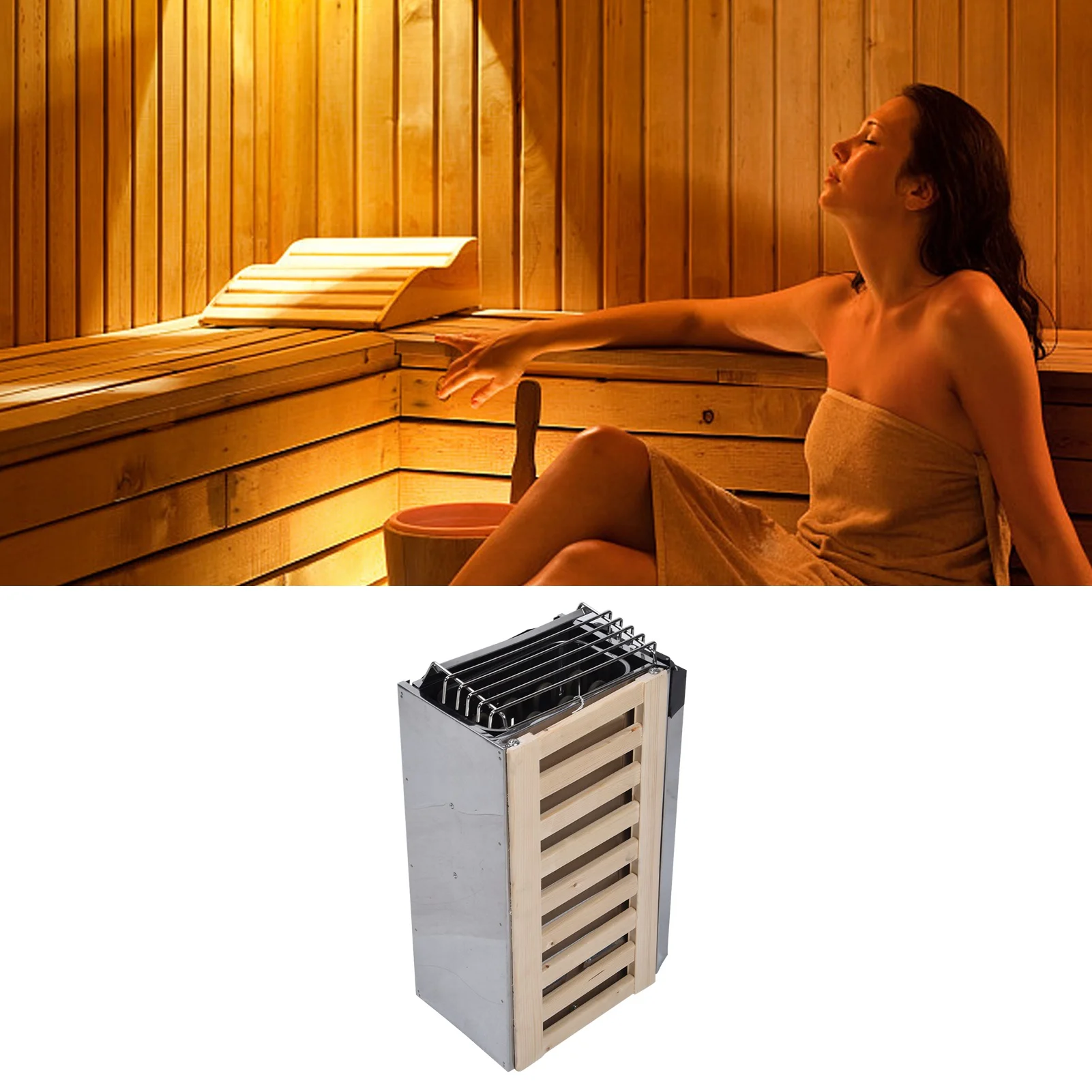 

230V Sauna Heater Sauna Supplies Sauna Stove 3.6KW Stainless Steel Sauna Stove Internal Control Type Heater Sauna Room Equipment
