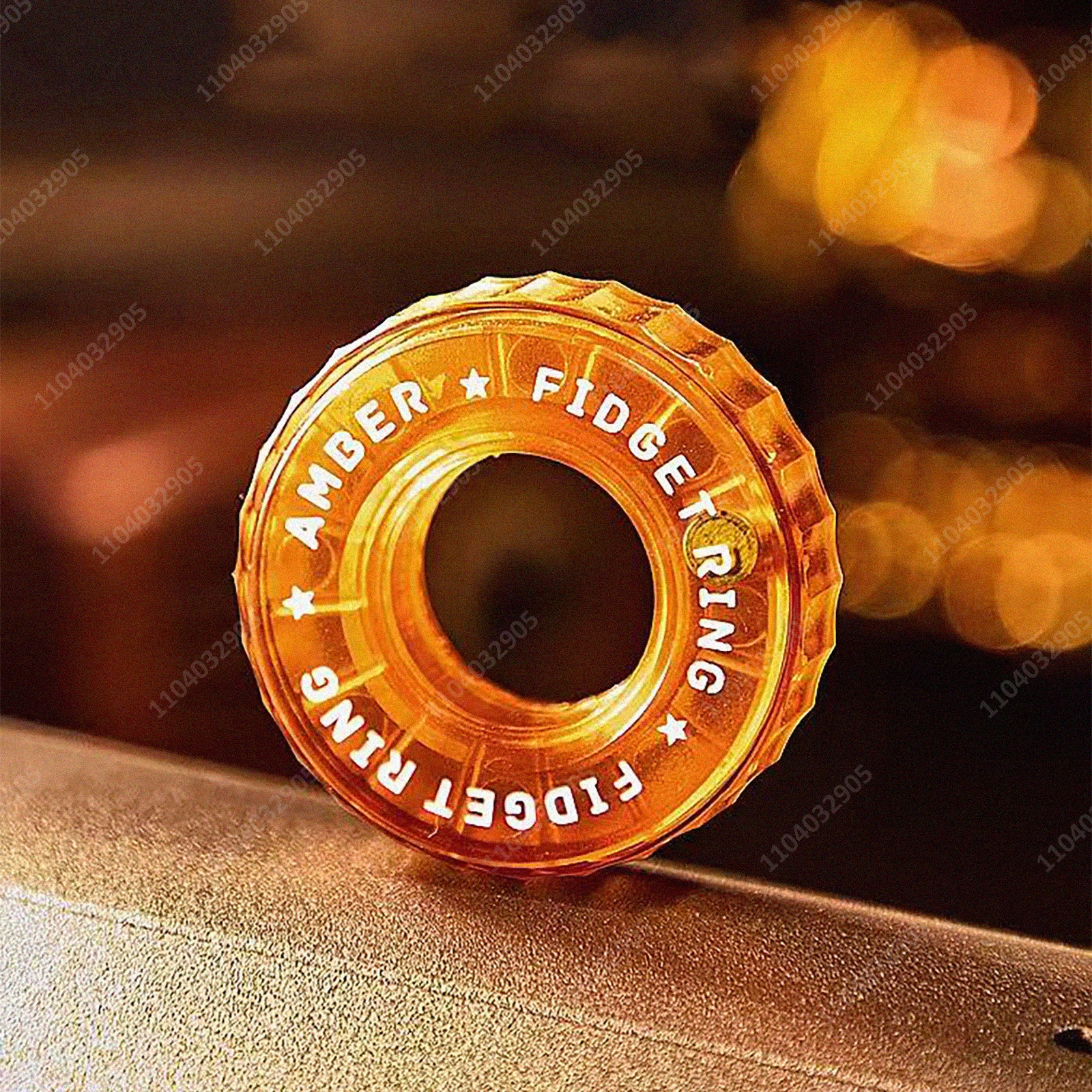 EDC تململ المنزلق الجليدية كريستال المغناطيسي اسئلة حلقة كثيفة متعددة القسم لعبة تململ مع سبينر لتخفيف التوتر ADHD الحسية #2