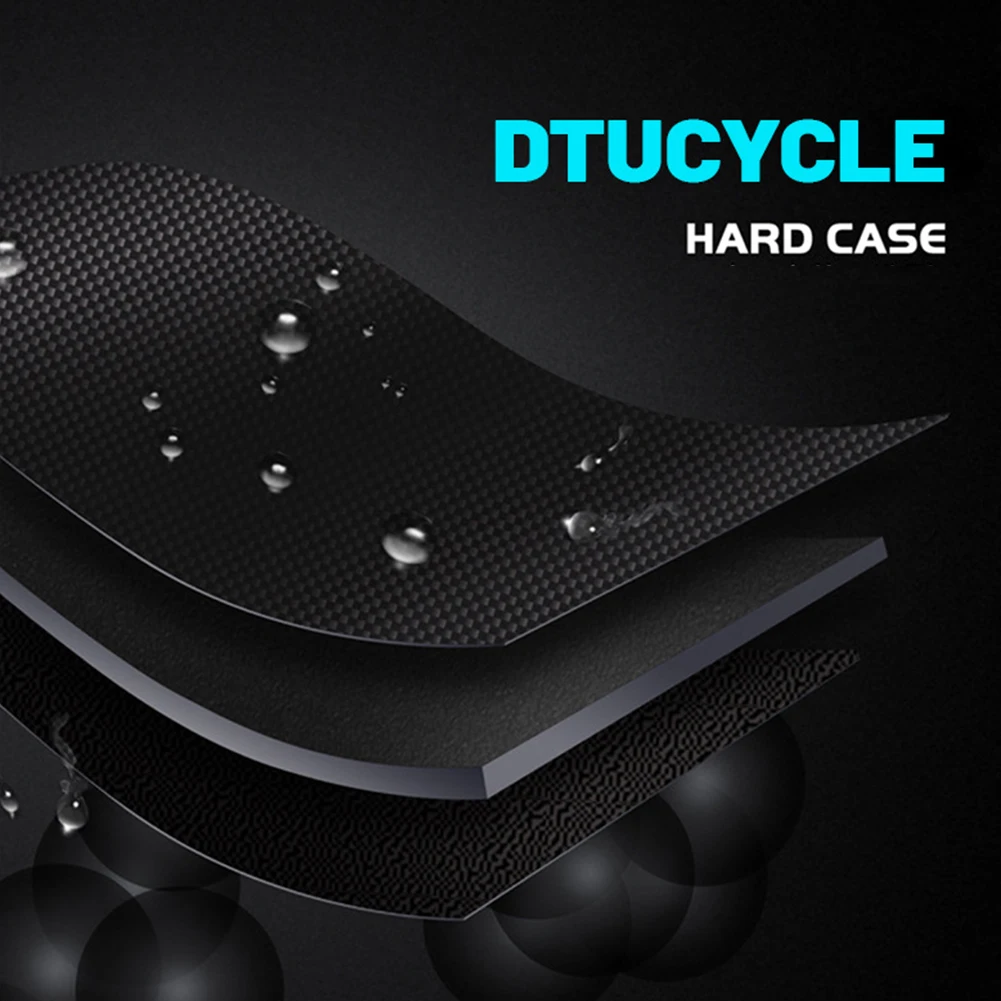 1.5L Bike Frame Front Tube Bag 7.4 Inch Touchscreen Hard Casing Bike Bag Waterproof Bike Phone Mount Pouch Bike Accessories