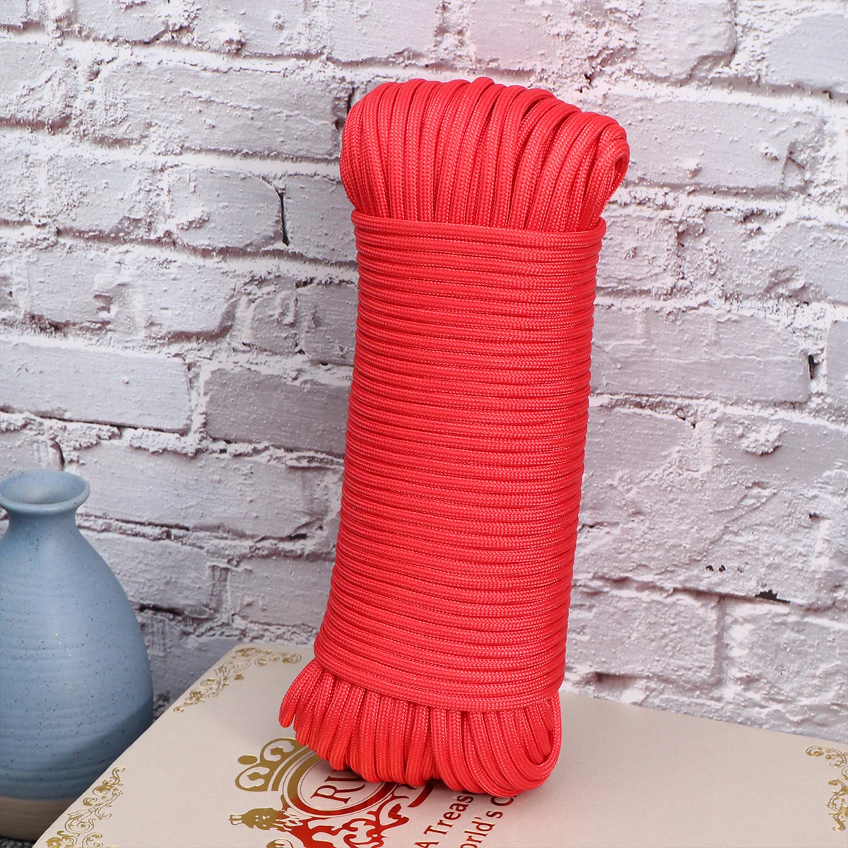 

Mountaineering Life Saving Rope Durable Reinforced Polyester Climbing Rappelling Sling Auxiliary Parachute Cord Outdoor Camping