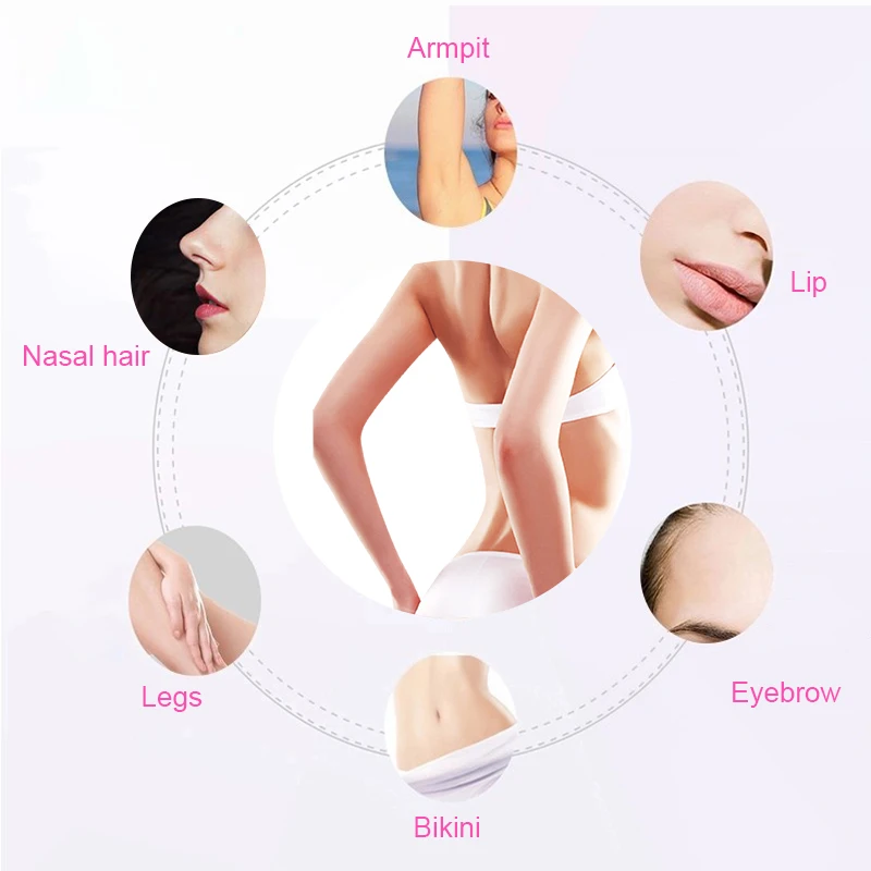 DALING AL-6015 Women's Professional Shaver Full Body Hair Removal Device Cleaning Hair Removal Device