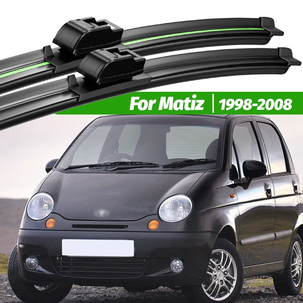 

For Daewoo Matiz 1998-2008 2pcs Front Windshield Wiper Blades 1999 2000 2001 2002 2005 2007 Windscreen Window Accessories