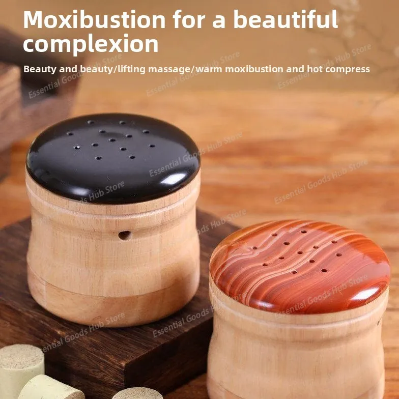 Facial Moxibustion Wonder, Natural Bian Stone  Pot, Warm Moxibustion , Moxibustion for Traditional Chinese Medicine