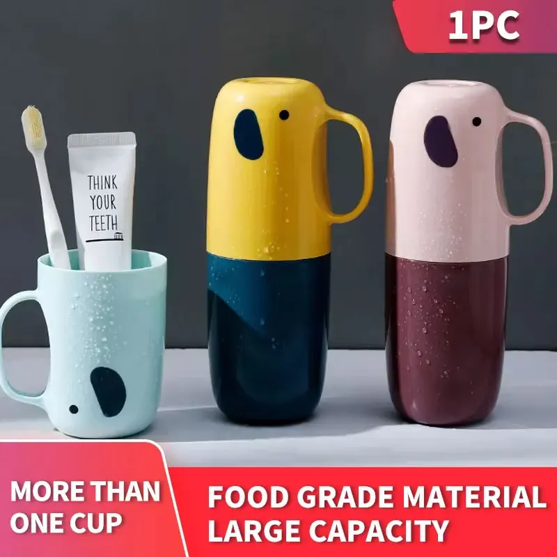 Zintegrowany pojemnik na szczoteczkę do zębów z motywem Cartoon Cup