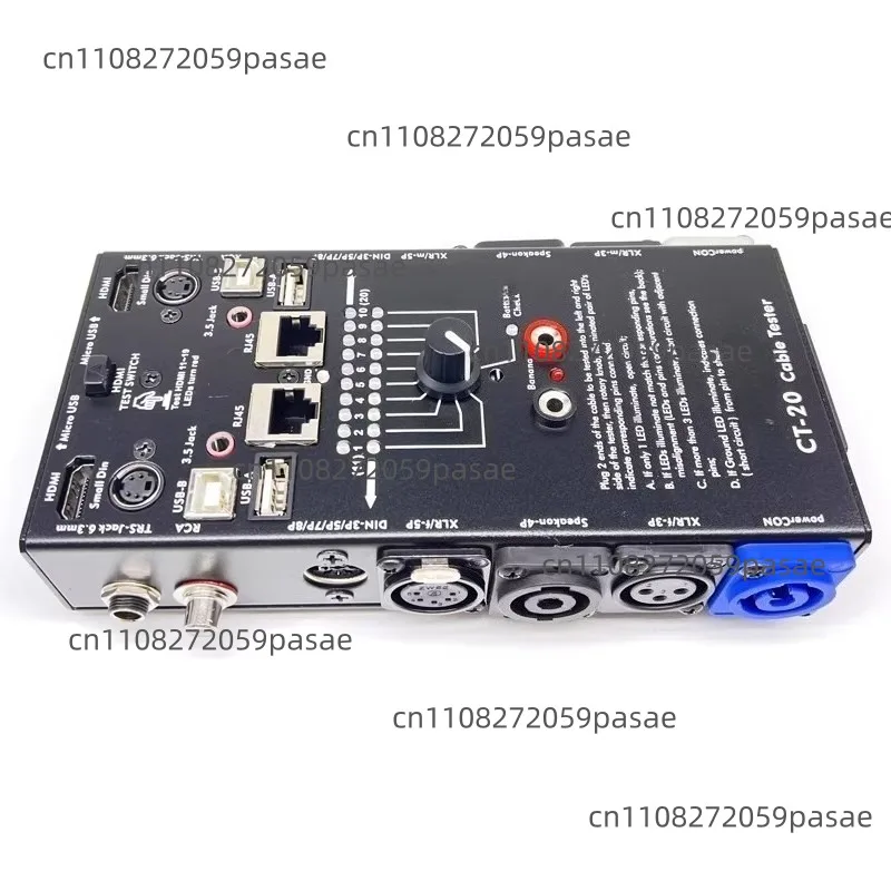 CT-20 Multifunctional Line Tester Audio Line Xlr Signal Line Tester