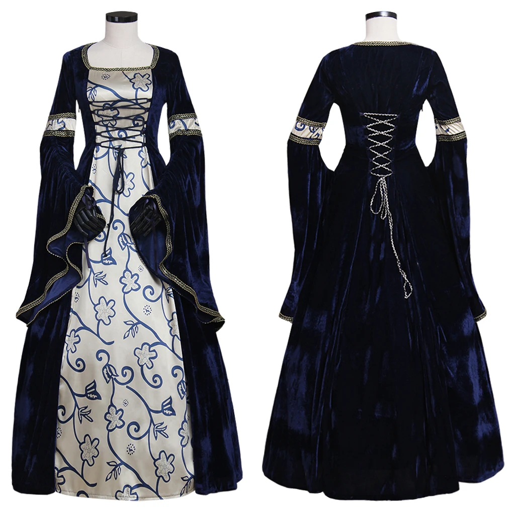 

18th Century Renaissance Victorian Dress Medieval Gothic Vintage Court Royal Princess Ball Gown Halloween Carnival Party Outfits