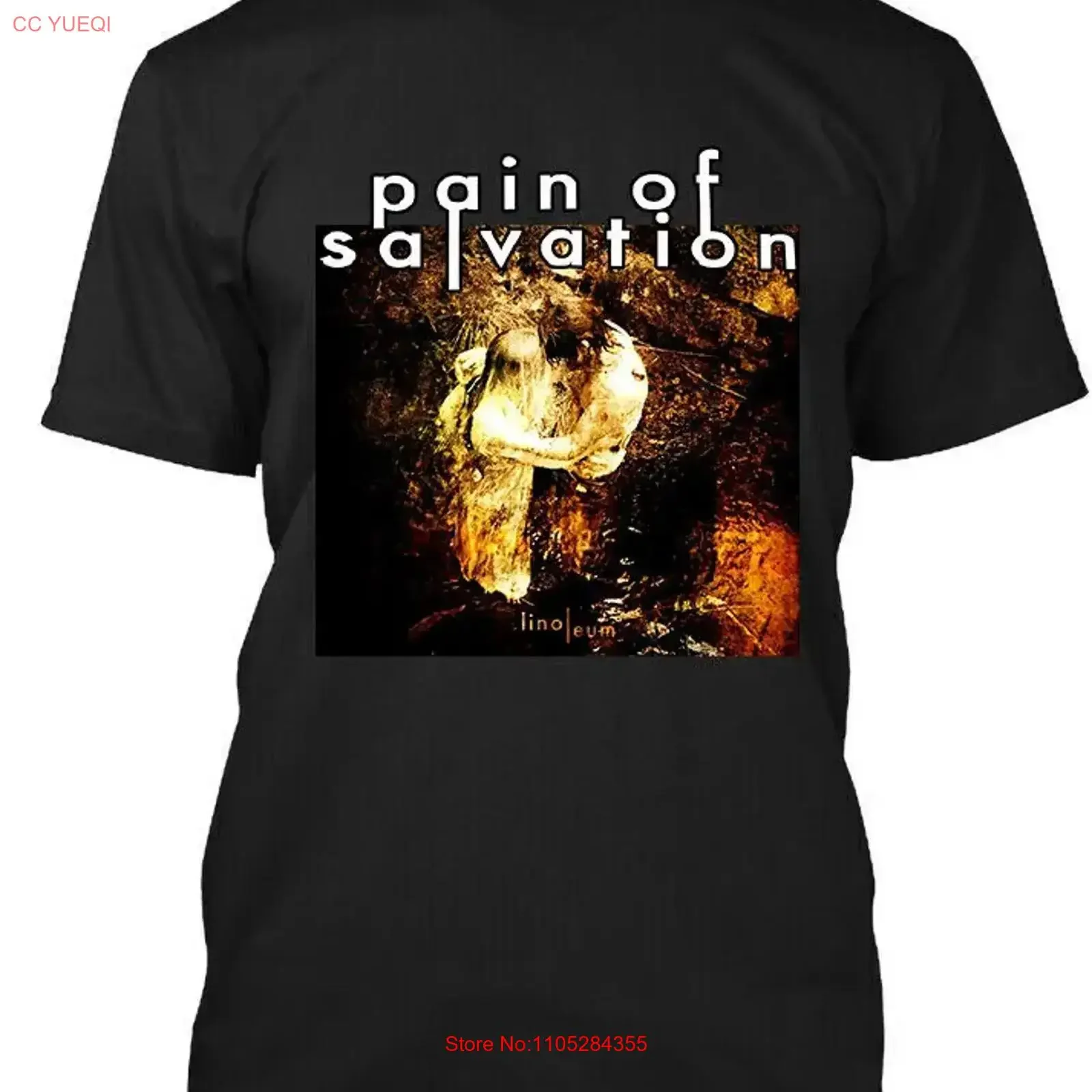 T-shirt vintage délavé avec logo rétro de la groupe suédois de musique progressive Pain of Salvation, taille S à 4XL, légèrement doux, respirant et décontracté – Nouvelle collection populaire