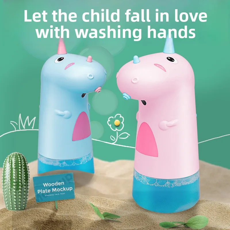 

Household Smart Automatic Induction Foam Washing Mobile Phone Waterproof Contact-free Soap Dispenser Children's Cartoon Model