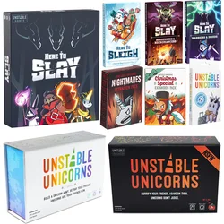 unicorn Here to Slay Here to Sleigh Holiday Expansion Pack Strategic role playing card game for kids teens adults 2-6 player