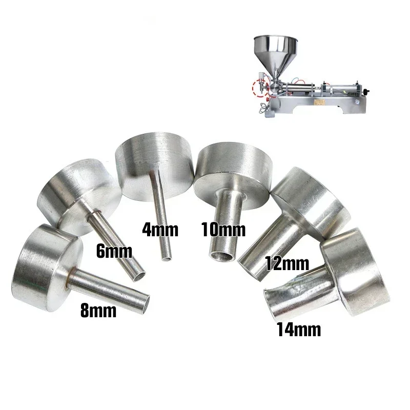 Pneumatic Filling Outpouring Nozzle 4/6/8/10/12/14mm Inlet and Outlet Silicone/Fluorine Hose