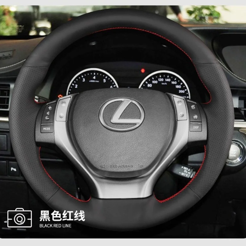 

Customized For Lexus Steering Wheel Cover Genuine Leather Hand-sewn RX Classic GS250 ES250 Car Steering Wheel Braid Cover