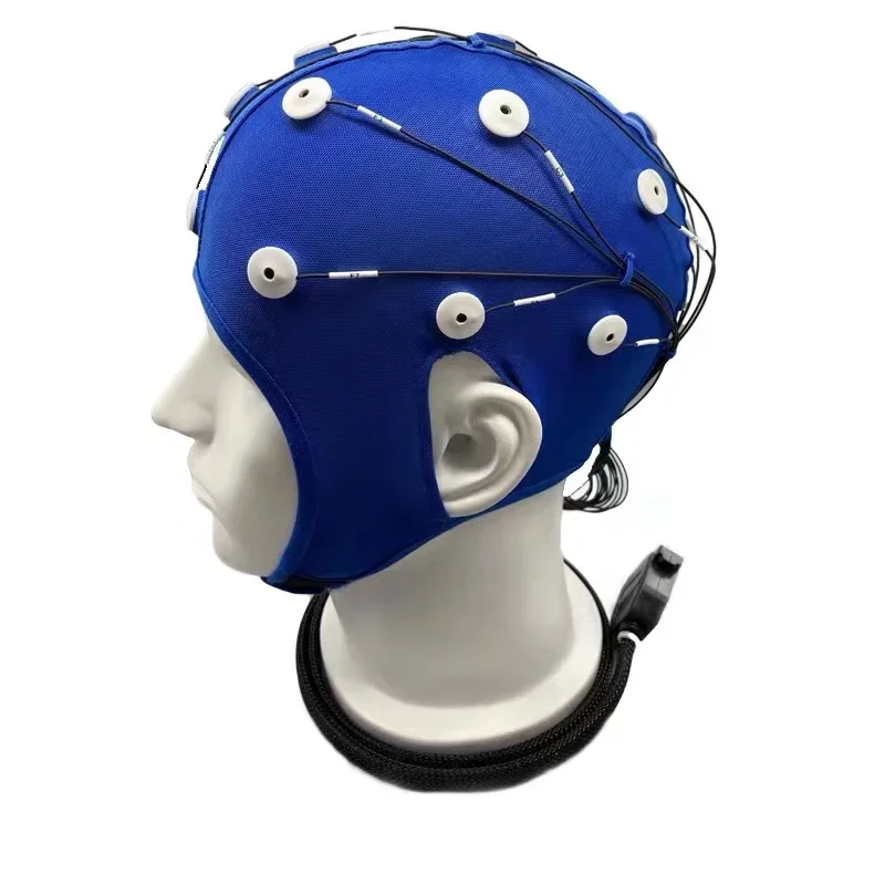 Electroencephalography/EEG Recording Electrode Cap with AgAgCI Active Electrodes for Sleeping Monitoring