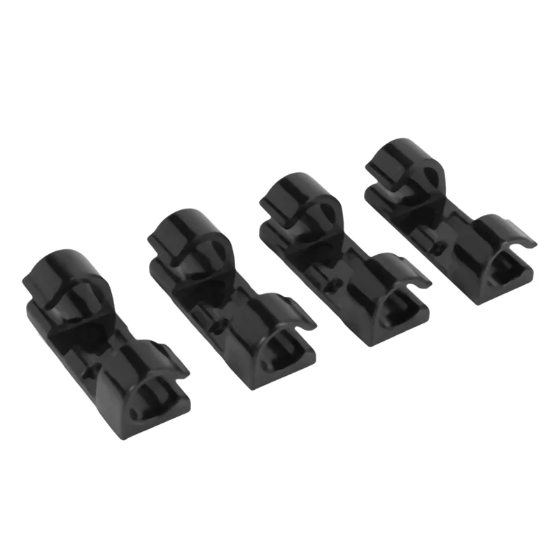 ABBN-60Pcs سلك تثبيت المشبك كليب سطح المكتب سلك واضح مقاطع حامل المشابك كابل كليب جهاز USB الحبل كليب حامل المنظم