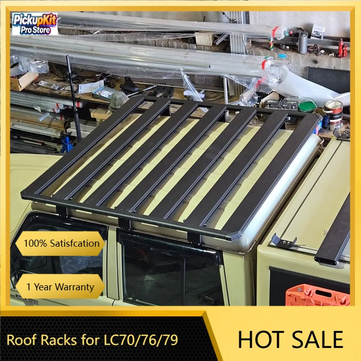 

4x4 Offroad Pickup Truck Aluminum Roof Rack Top Rack for Lc79