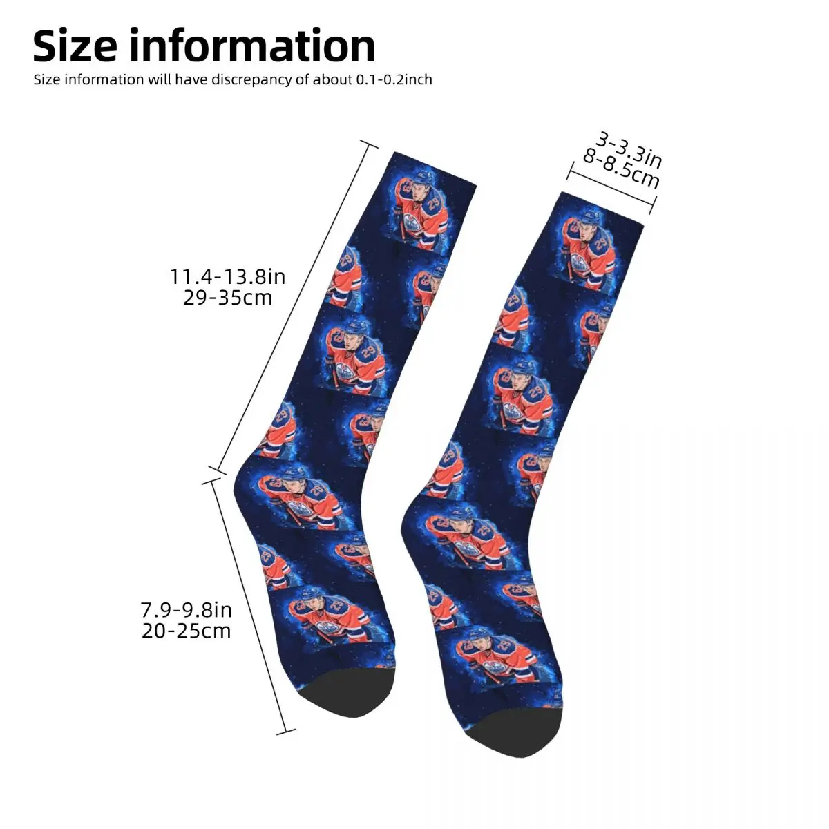 Connor McDavid 97 For Edmonton Oilers Fans Socks Harajuku Stockings All Season Long Socks Accessories for Man's Woman's Gifts