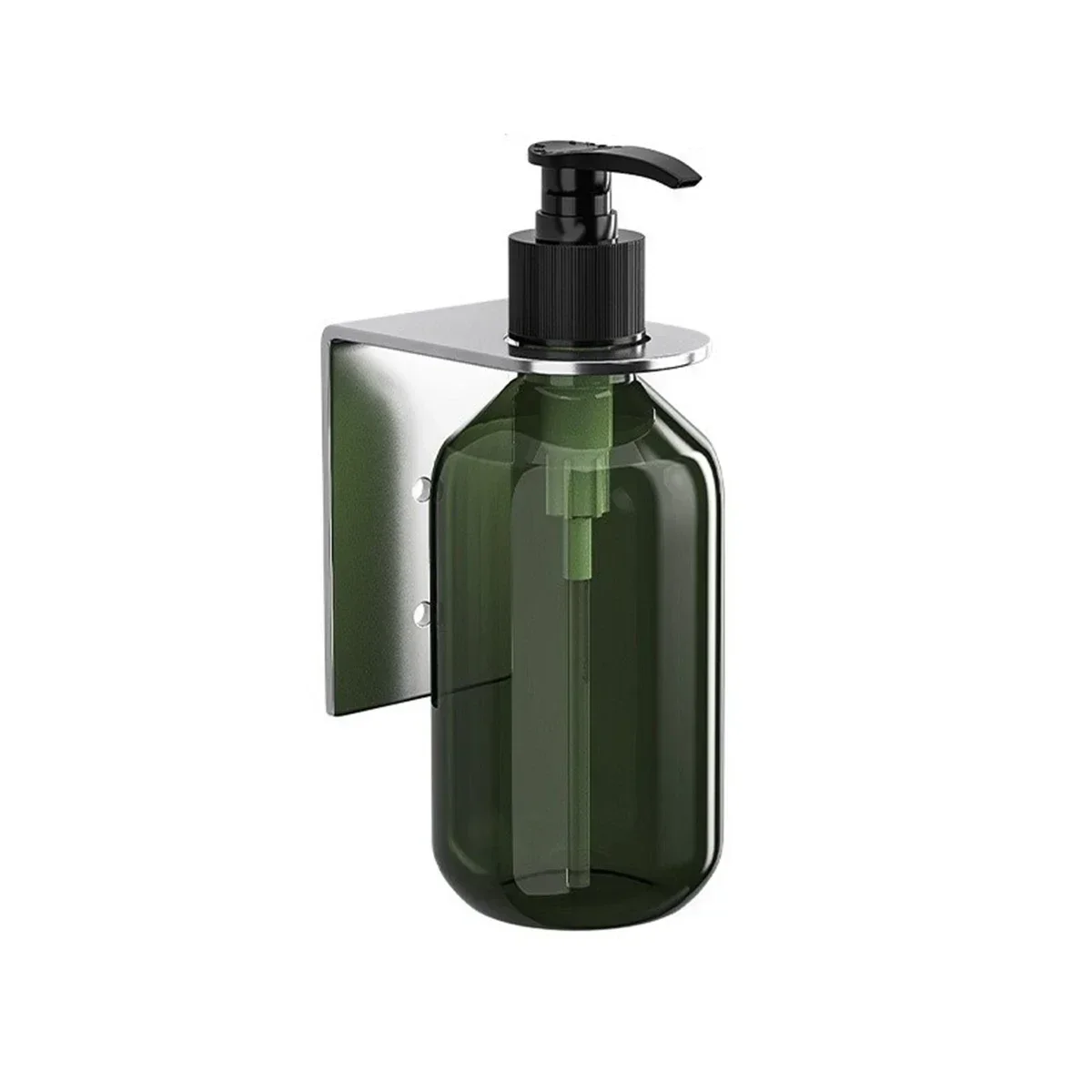 Wall-Mounted Manual Soap Dispenser Pump Bottle With Holder For Shampoo ShowerGel Liquid Soap Dispensers Bathroom Hardware