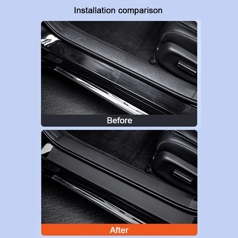 for Xpeng G6 2023 2024 2025 Car Threshold Strip Protective Stickers Door Trunk Scratch Resistant Trampling Resistant Stickers