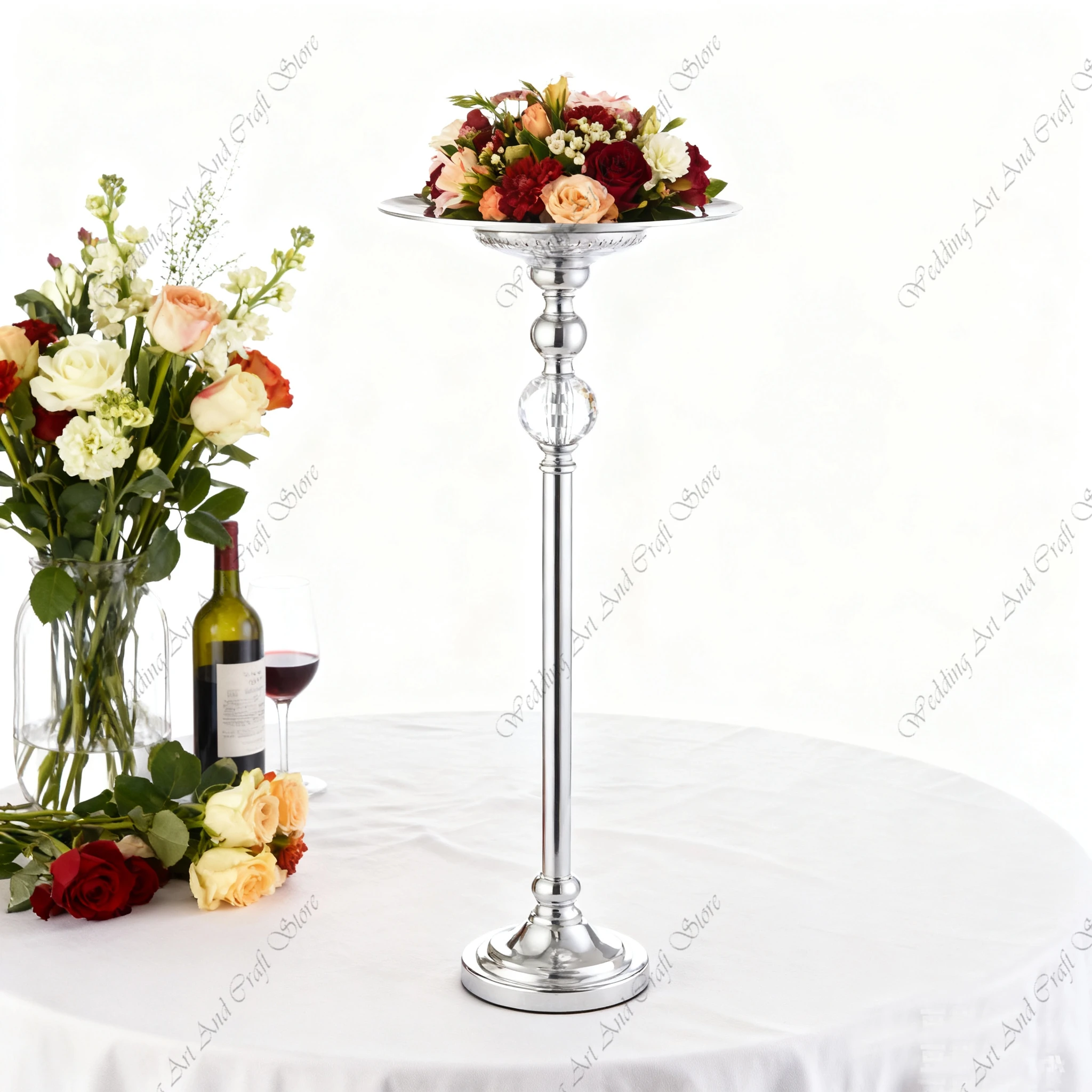 12pcs f50 90-120cm Metal Table - Centerpiece Vase Tall 评论和价格