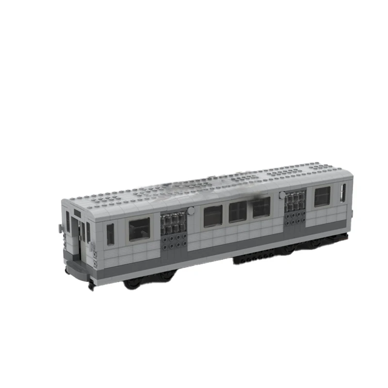 City Series Subway Passenger Transport Carriage MOC Building Blocks Assembly Mini Model Bricks Kid's Desktop Display Toys Gifts