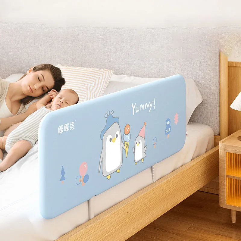 120cm Baby Safety Bed Guardrail Travel Portable Bed Barrier Convenient Rail Kid Anti Falling Foldable Bed Protector(31.4inch)