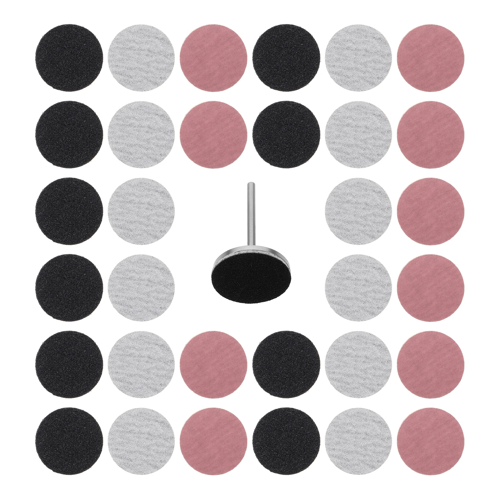 Kit de polissage des ongles, disques de ponçage, dissolvant de callosités pour pieds, outils de manucure et de pédicure, mèches de papier de verre de remplacement pour ongles plats, 60 pièces