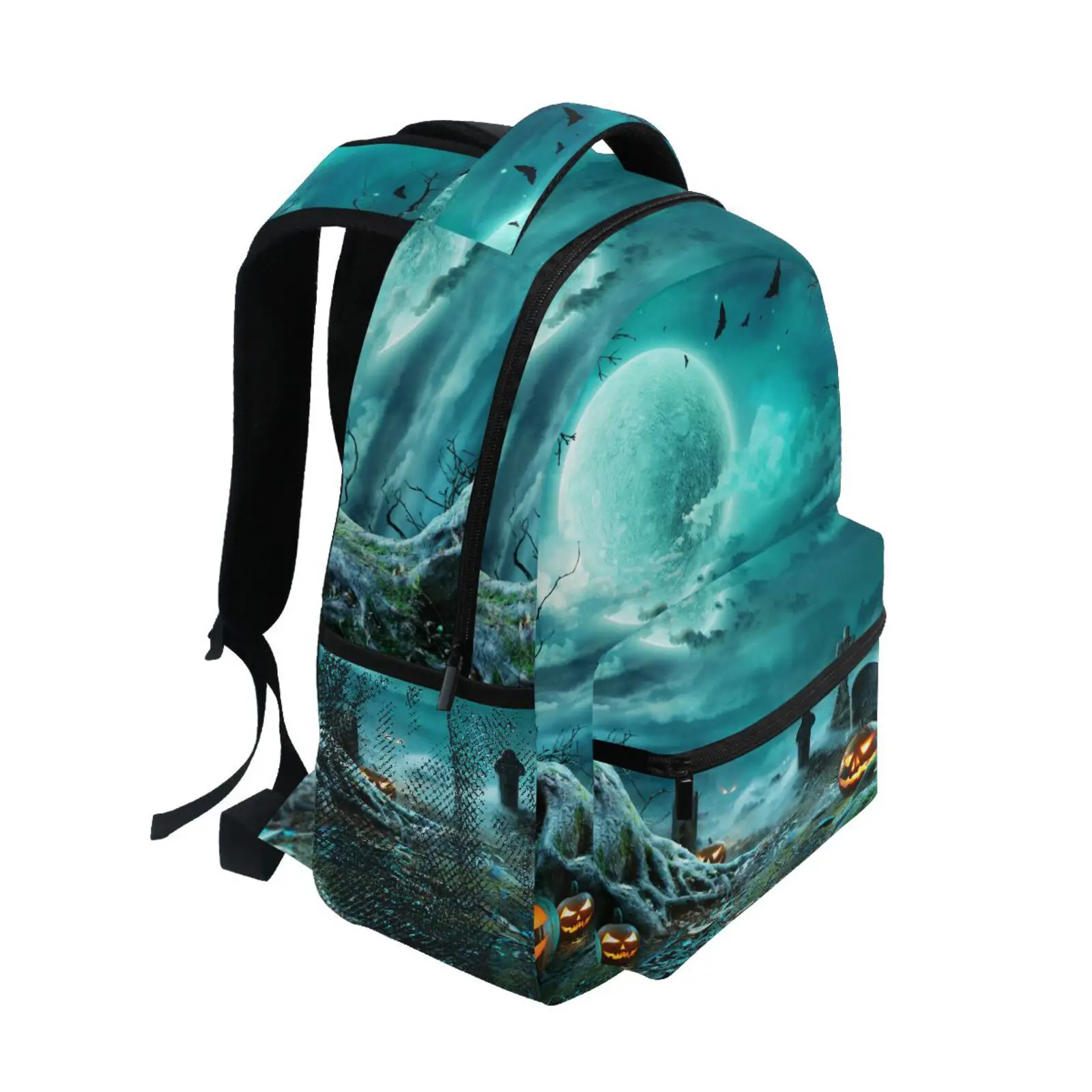 2022 NEW School Bag Halloween Print Men Women Big Capacity Travel Backpacks Student School Bag Laptop Backpack For Men