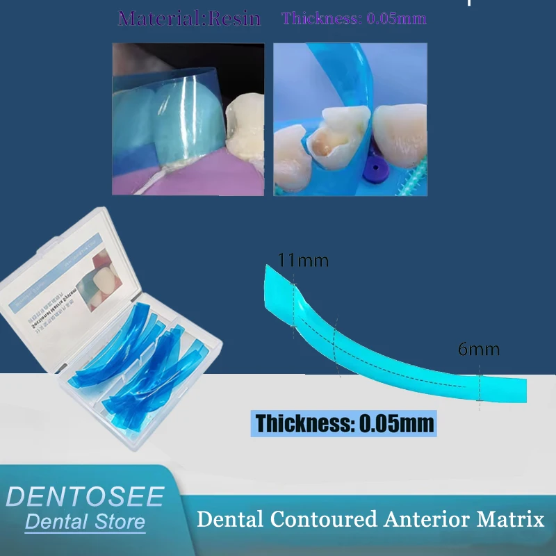 

Professional Dental Anterior Matrix Strip Set, 15 Pcs, for Precise Resin Restorations