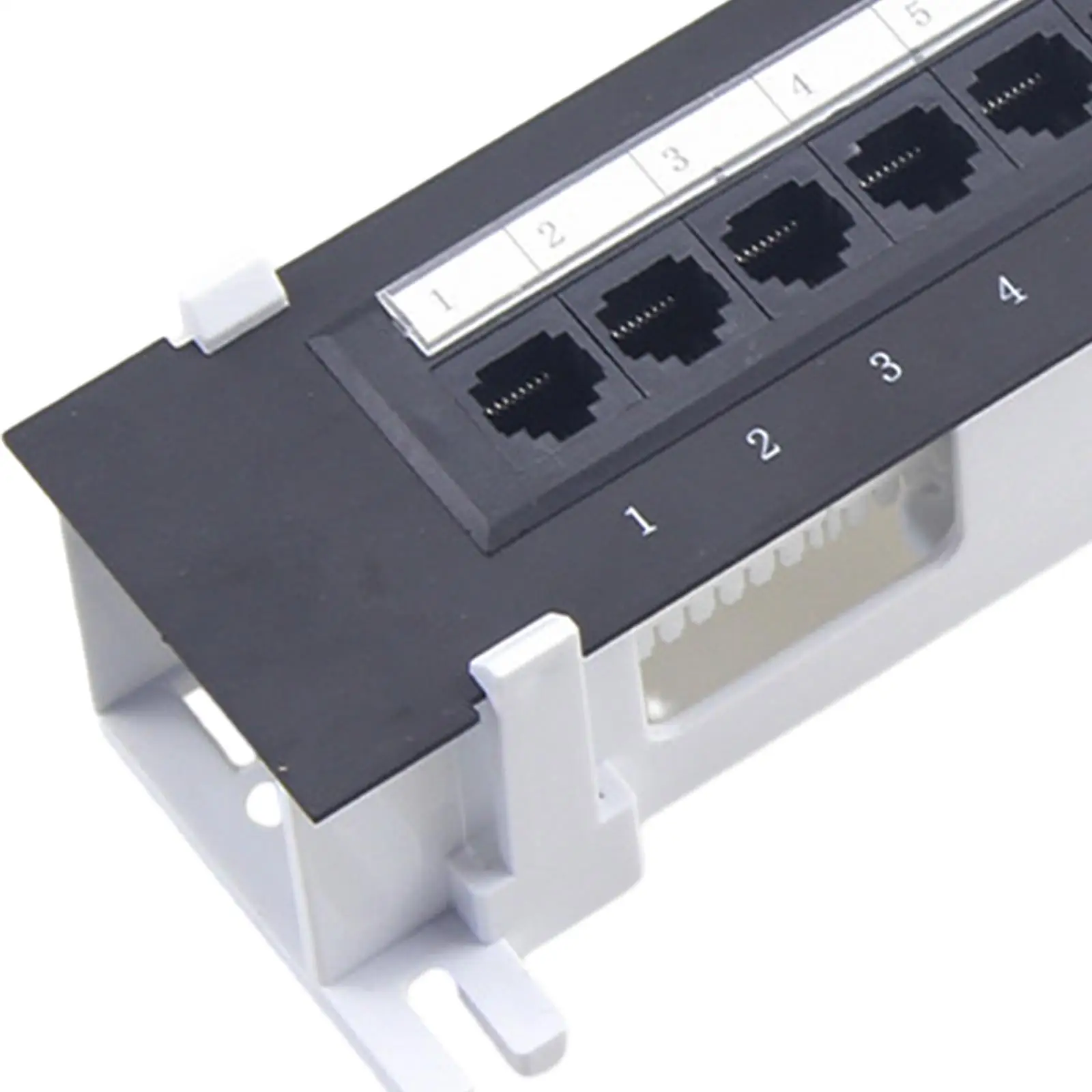 8 Port Shielded Patch Panel for Cat. 6 Installation Cable with Color Coded Labeling Multifunctional Wall Mount for for Wiring