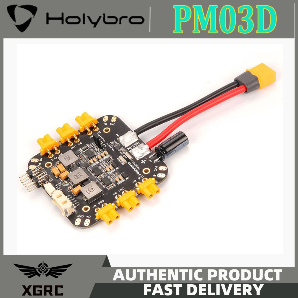 

Holybro PM03D Power Module XT30 XT60 6S Compatible to Flight Controller Uses I2C Power Monitor for X500 Multirotor