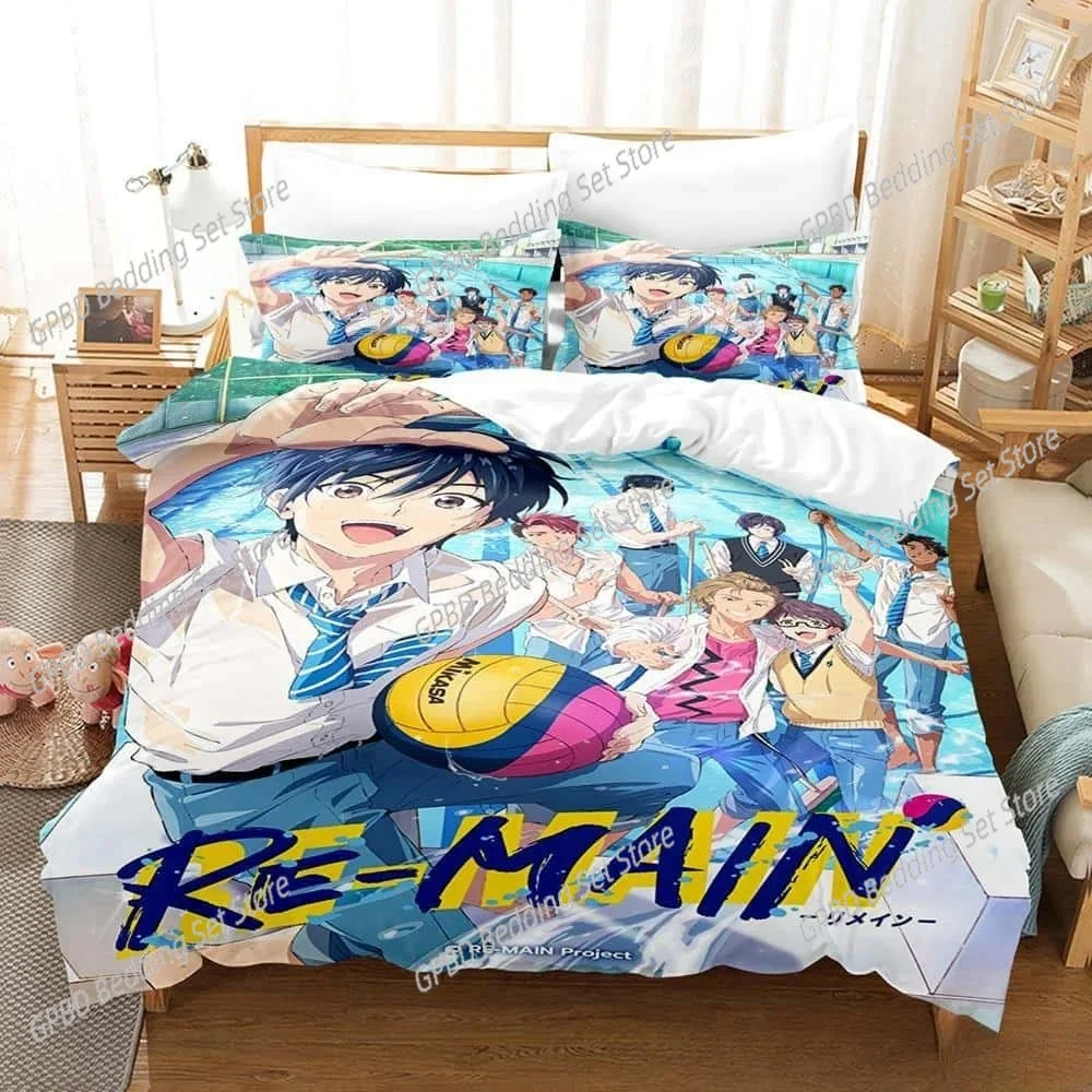 

3d Printing Anime Re-Main Bedding Set Single Twin Full Queen King Size Bed Set Adult Kid Bedroom Duvet cover Sets Home Textiles