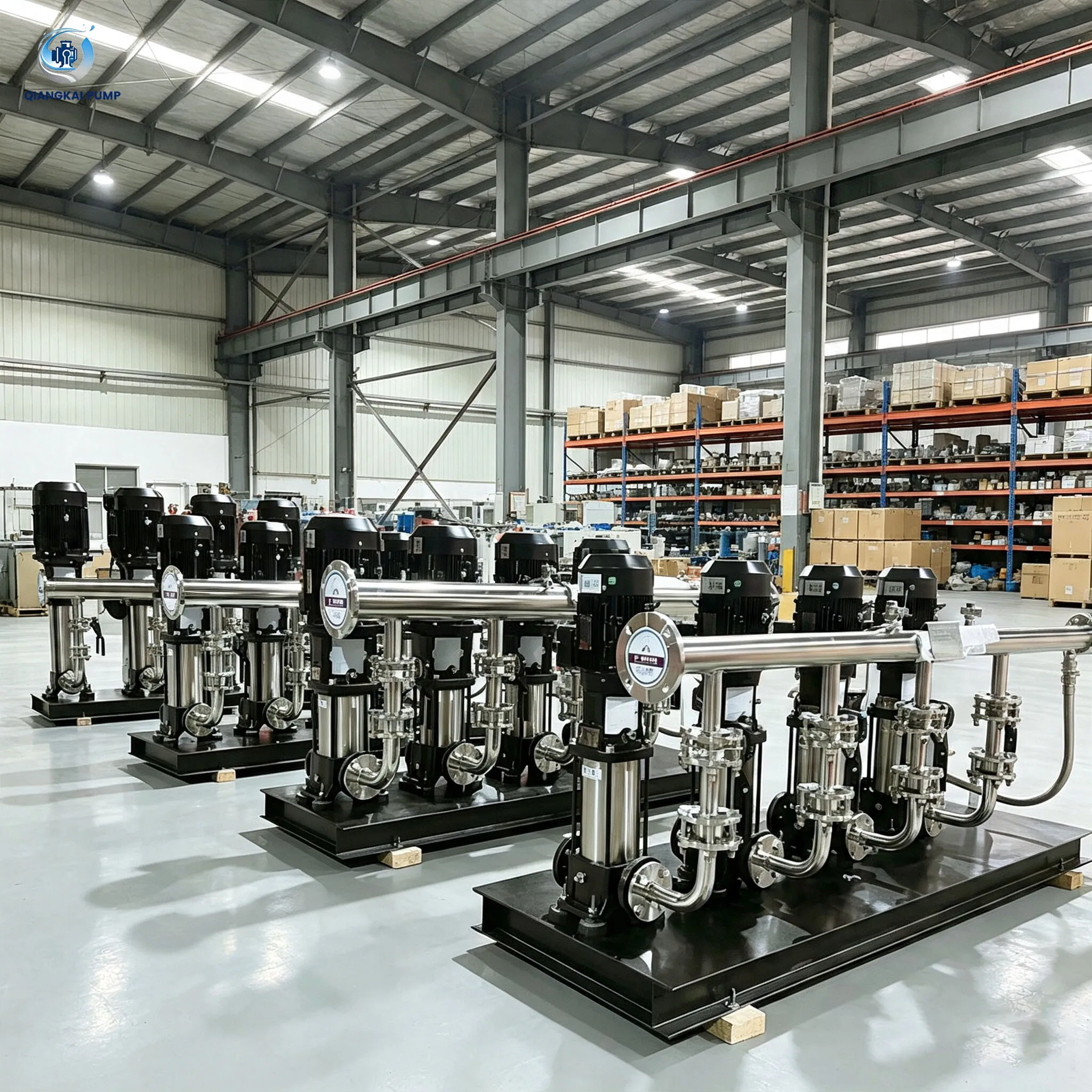 Constant Pressure Water Supply Stainless Steel Vertical Centrifugal Pump, High Pressure Design, 2 Years After-sales Warranty