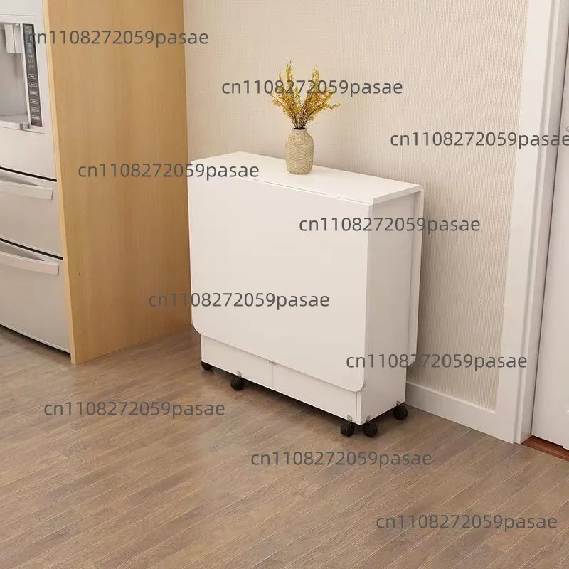 Modern Simple Folding Dining Table Multifunctional Movable Extendable Storage Table Home Living Room Kitchen Furniture
