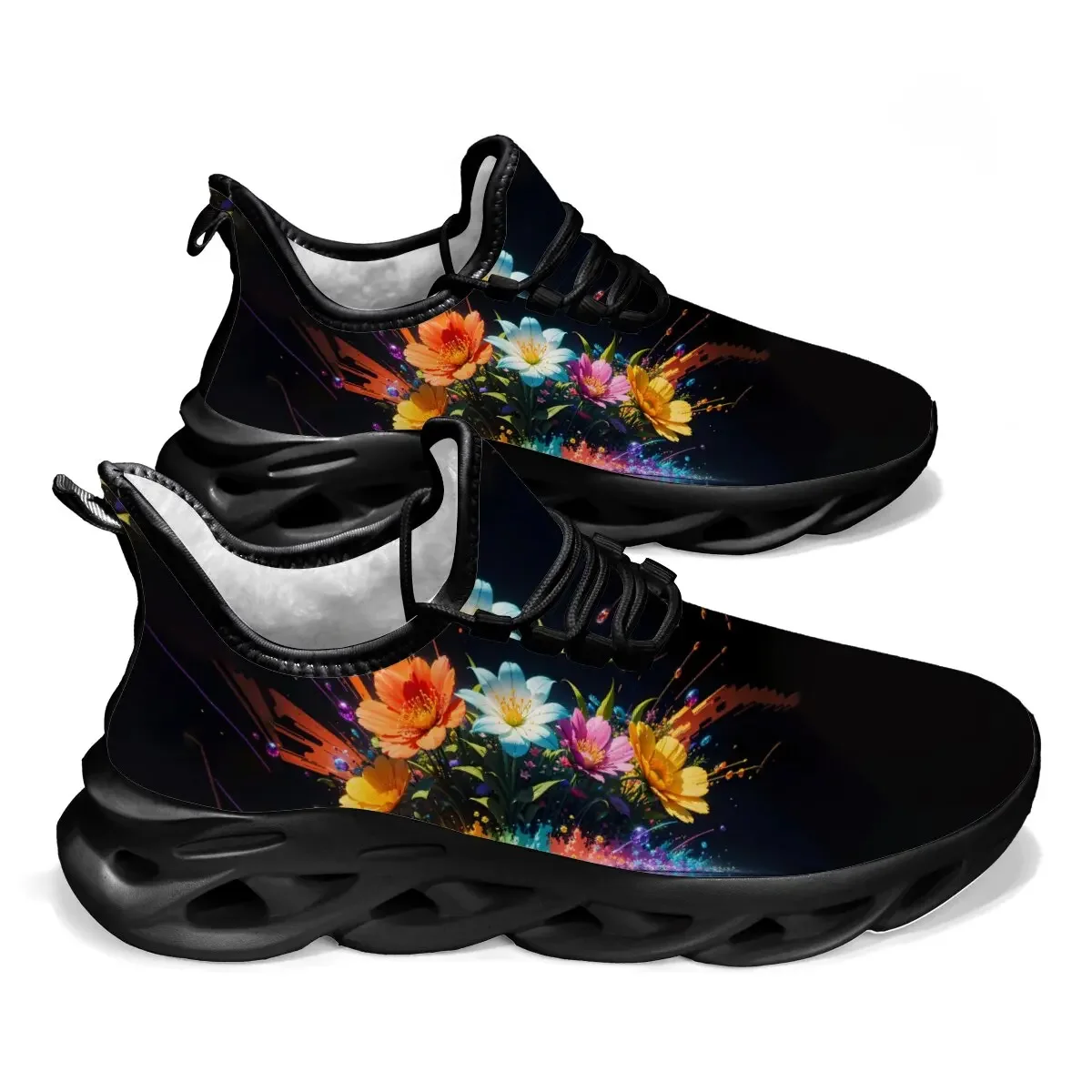 

Модная повседневная обувь большого размера на мягкой подошве со шнуровкой и разноцветным принтом «Звездное небо» в пасторальном стиле