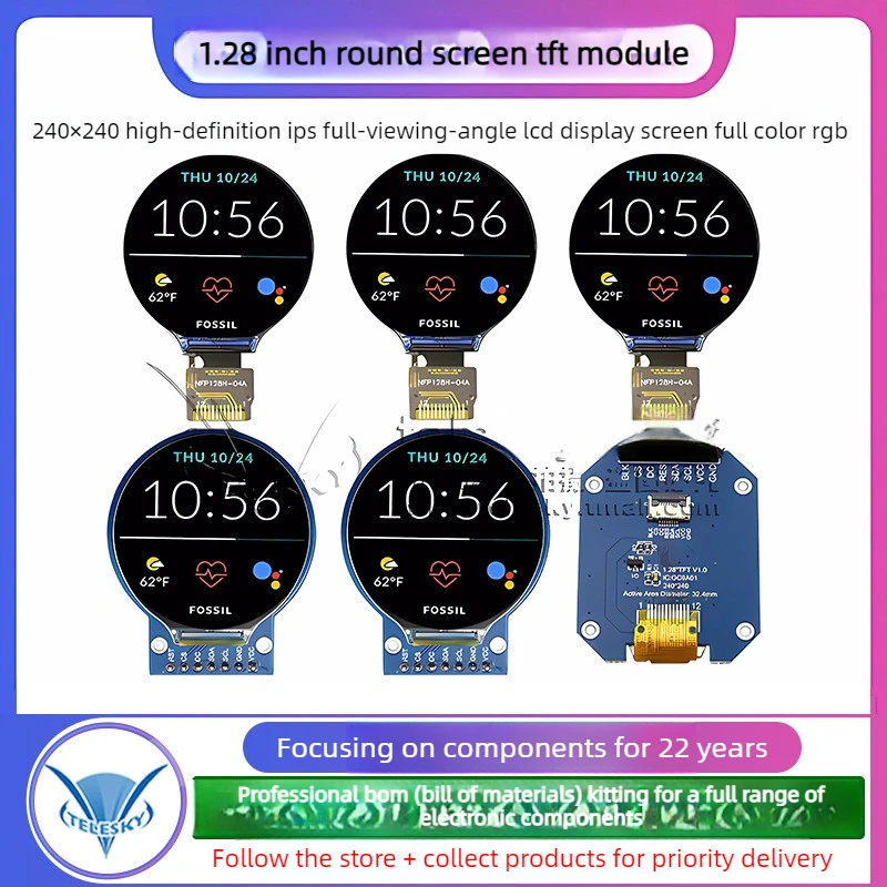 modulo-de-display-tft-lcd-de-128-154-polegadas-redondo-rgb-240-240-com-driver-gc9a01-e-interface-spi-de-7-8-pinos-240x240-pcb-para-arduino