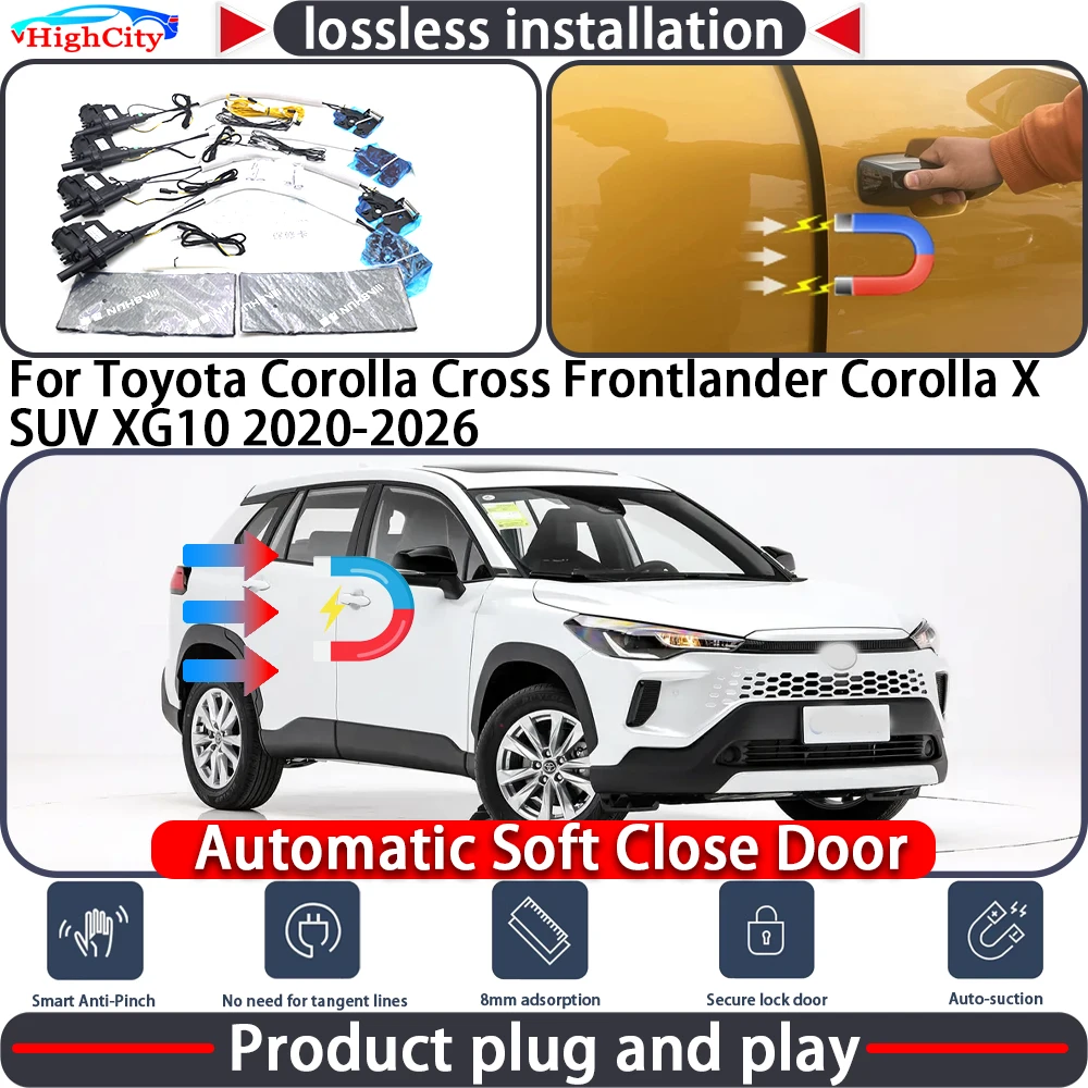 Closing Door Lock Actuator for Toyota Corolla Cross Frontlander Corolla X SUV XG10 2020-2026 Soft Close Power Latch System Auto