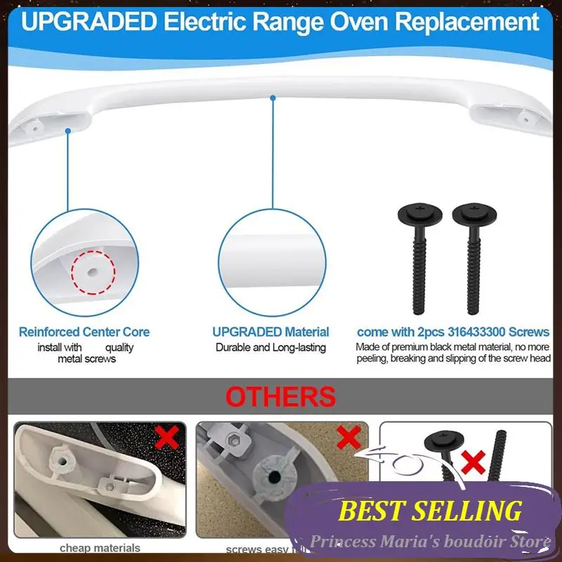 

AB30-Oven Door Handle Replacement Compatible 316443601 Oven Door Handle Oven Accessories