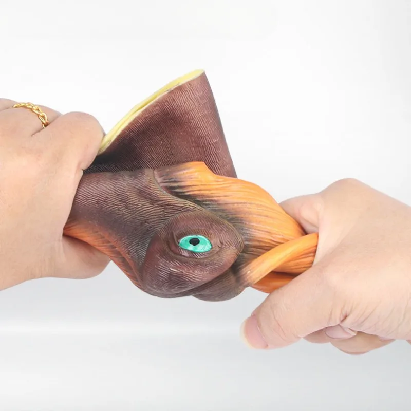 Dinossauro fantoches de mão luvas brinquedos de borracha macia simulação animal tubarão tigre modelos hipopótamo figura para crianças assustando piadas brinquedos