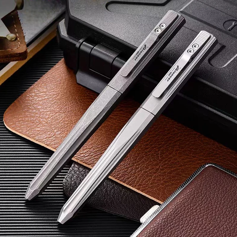 

High Quality Titanium Alloy Tactical Pen Business Signature Ballpoint Pen Emergency Glass Breaker Security Protection Supplies