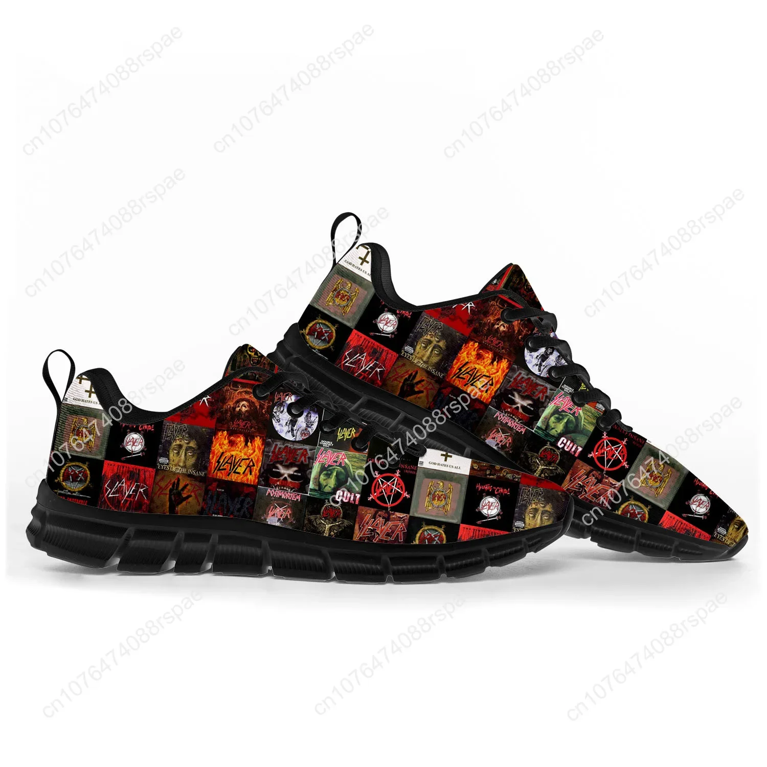 Chaussures de sport Slayer RapMetal Rock Band pour hommes et femmes, baskets décontractées personnalisées pour adolescents et enfants, chaussures de couple de haute qualité