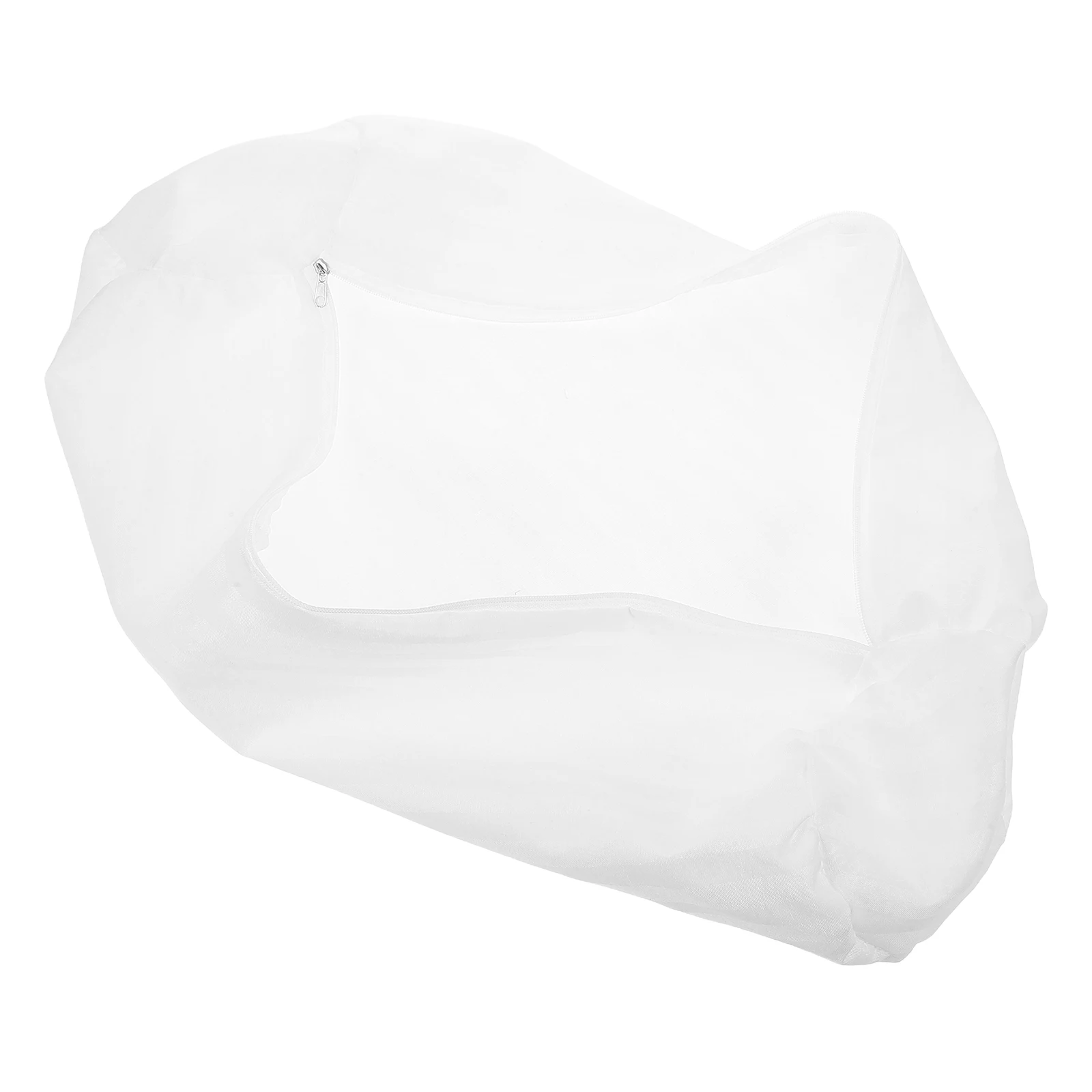 Round Bolster Pillow Case Soft Comfortable Breathable Inner Liner Hidden Zipper Easy Clean Sofa Cervical Decorative Cylinder