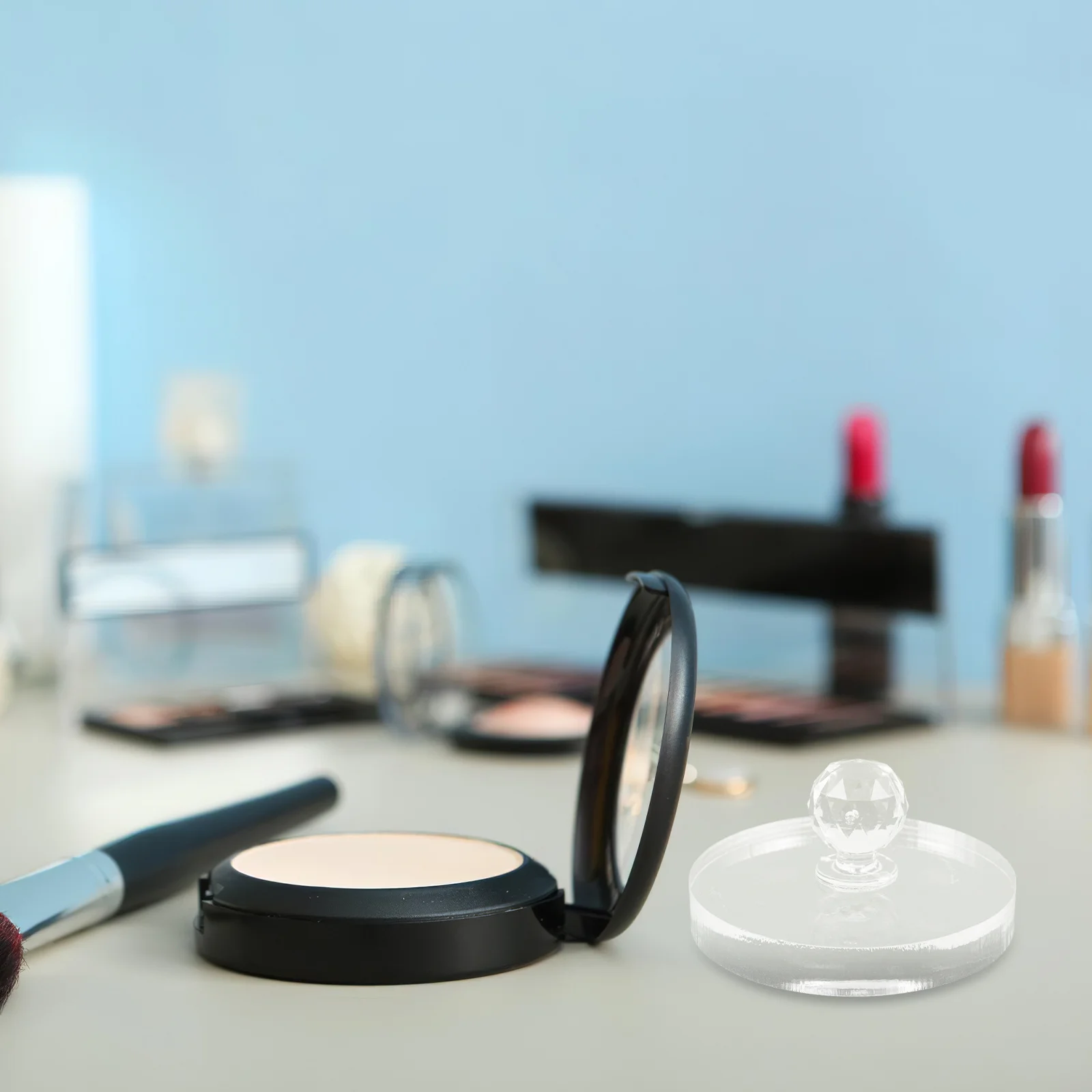 2 قطعة أداة ضغط ظلال العيون قابلة لإعادة الاستخدام البلاستيك ختم مسحوق الختام ل أحمر الخدود الحاجب تمييز DIY ماكياج التبعي