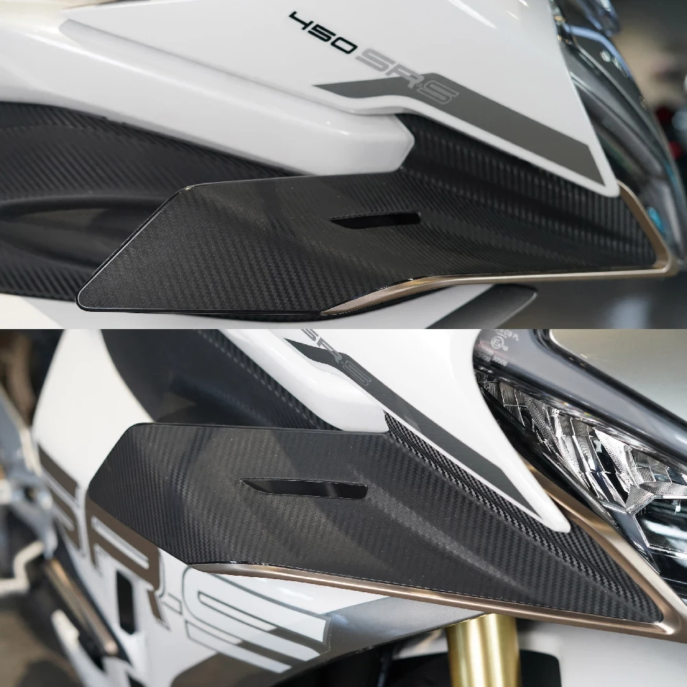 For Spring Breeze CF 450SR 450SRS 450 SR Motorcycle Parts Side Downforce Naked Spoilers Fixed Winglet Fairing Wings Deflectors