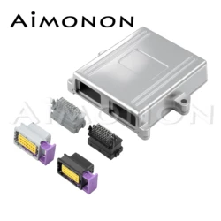 1 Set 48 Pin Silver ECU Shell Aluminum Box Auto Connector Plug Car On-Board Controller Panel Circuit Board Connector