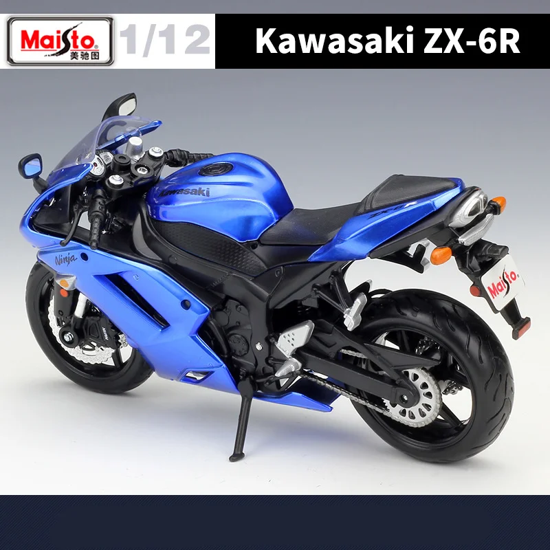 Maisto 1:12 Kawasaki Ninja ZX6R Alloy Sports Motorcycle Model Diecasts Metal Toy Street Racing Motorcycle Model Childrens Gifts